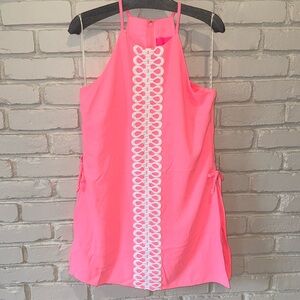 Lilly Pulitzer pearl romper in Lilly’s coral size 8 New!